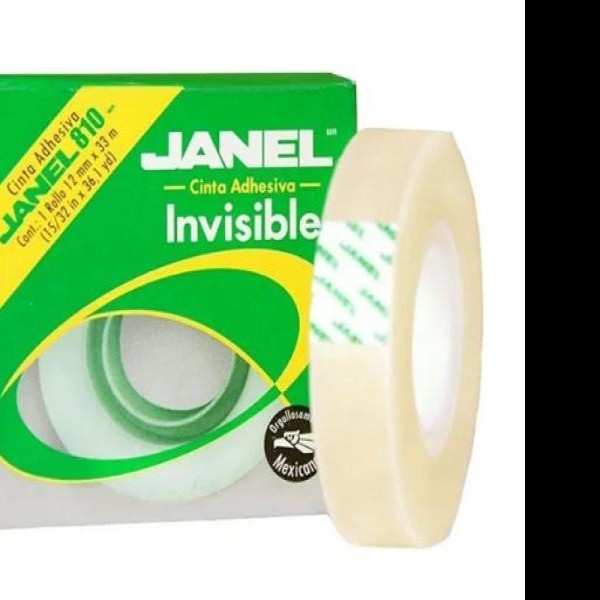 CINTA ADH. INVISIBLE 18X33M. JANEL M-810 E156